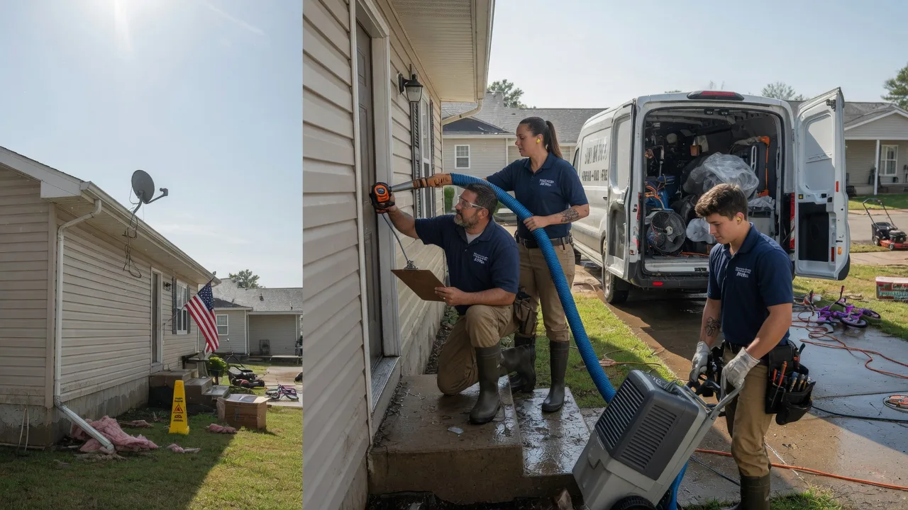 Ceiling Water Damage Restoration in Grantsburg, IL near me